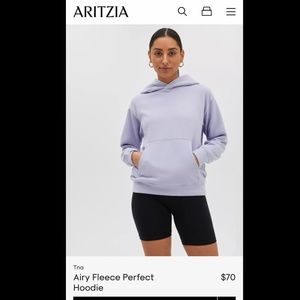 Aritzia Tna Airy Fleece Perfect Hoodie